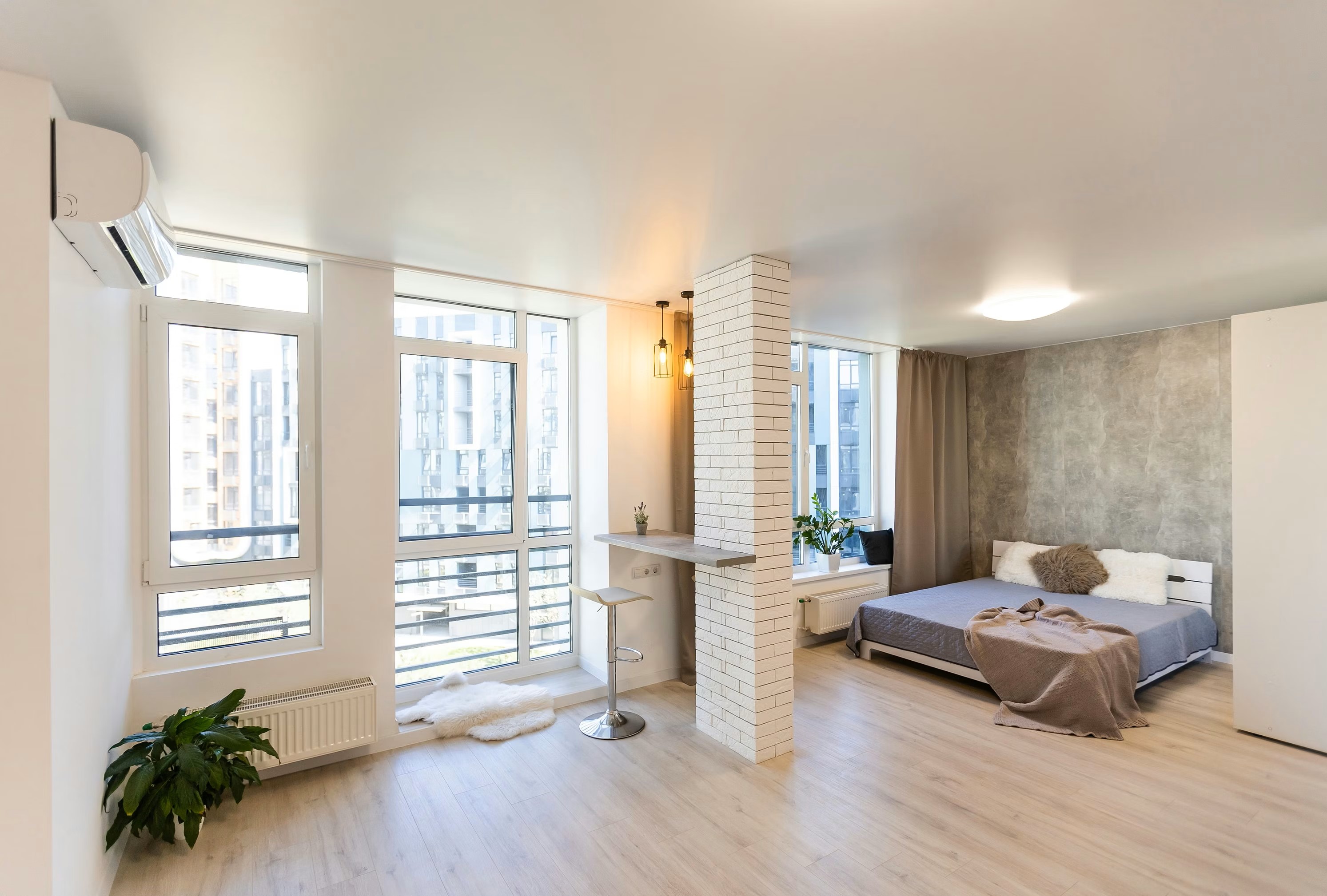 Après rénovation intérieure — salle de bain moderne